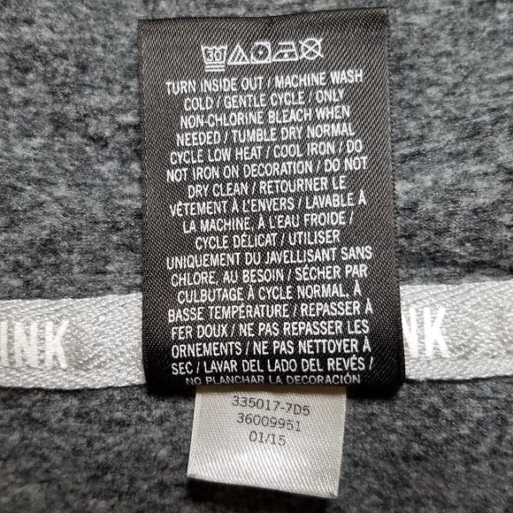 PINK Victoria's Secret Gray & Orange Ultimate Hoodie - Picture 7 of 12